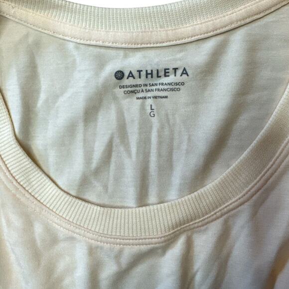 Athleta With Ease Cinch Sleeveless Top Peach Womens Size Large Athletic Active - Picture 5 of 5